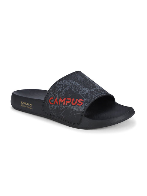 SL-437 Black Men's Slippers